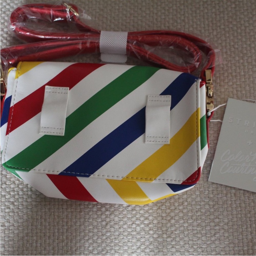 RARE NWT Hudson Bay Stripe Colour Me Courtney Bag Fanny Pack - Picture 4 of 9